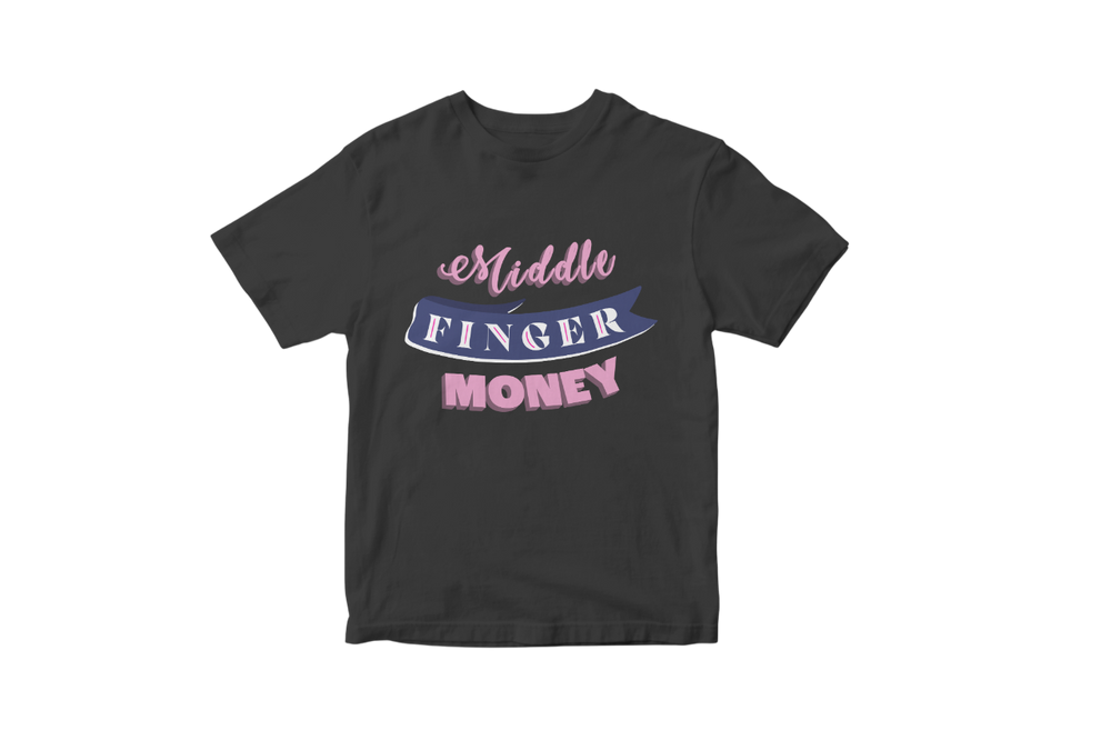 Purple Retro Script Classic Tee