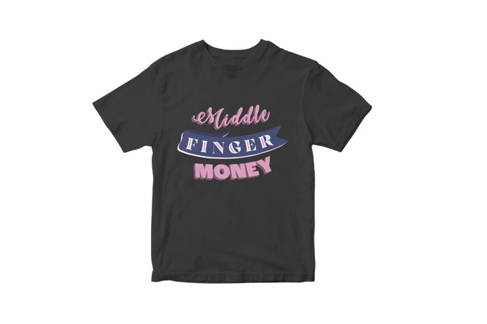 Purple Retro Script Classic Tee