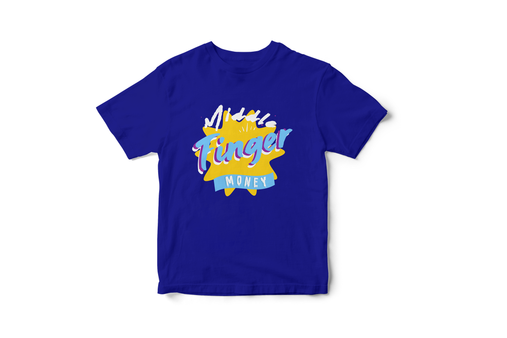 Blue Gold Burst Logo Classic Tee