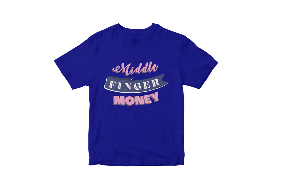 Purple Retro Script Classic Tee