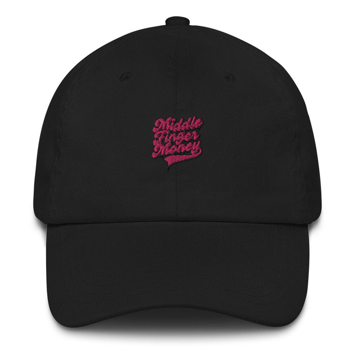 Pink Script Logo Dad Hat