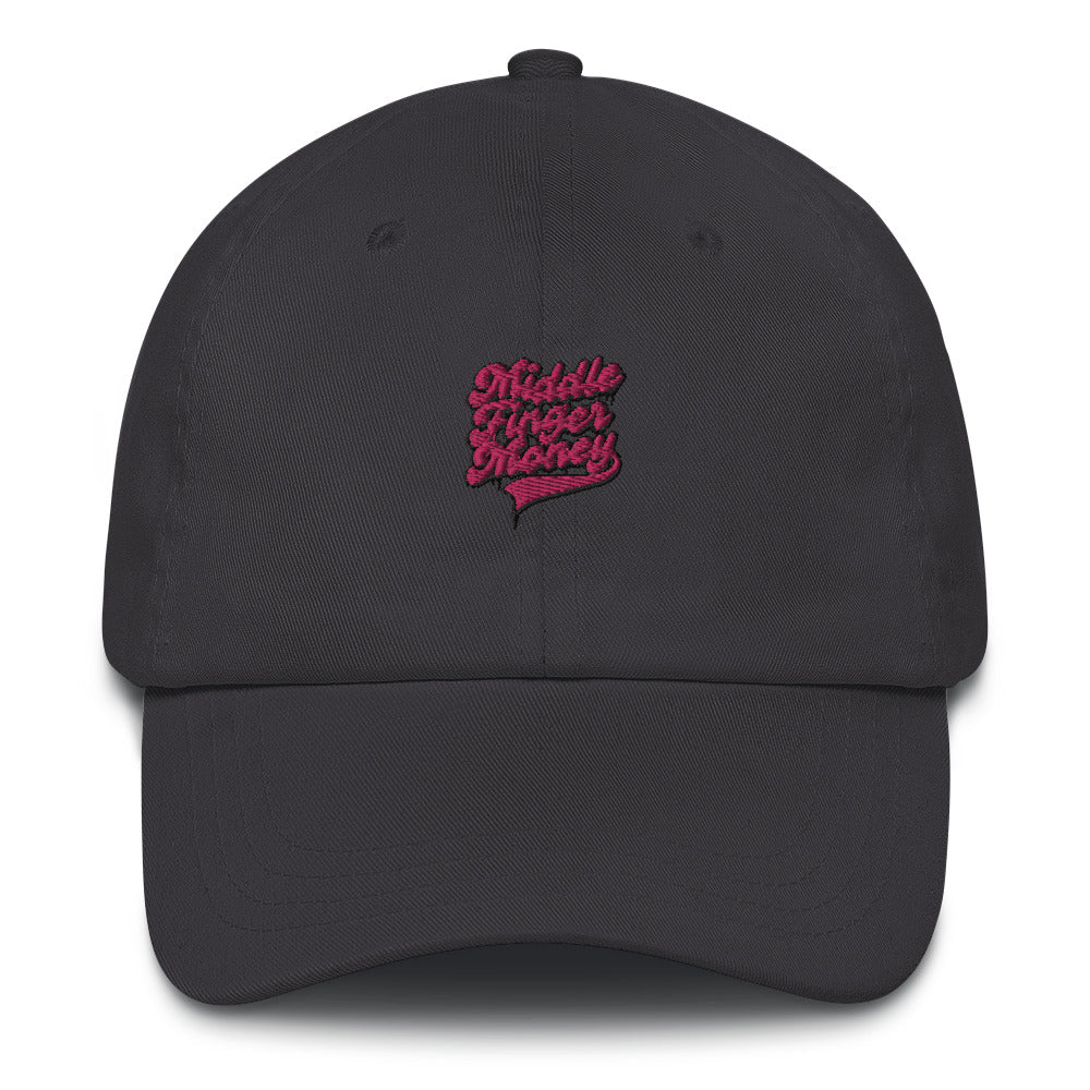 Pink Script Logo Dad Hat