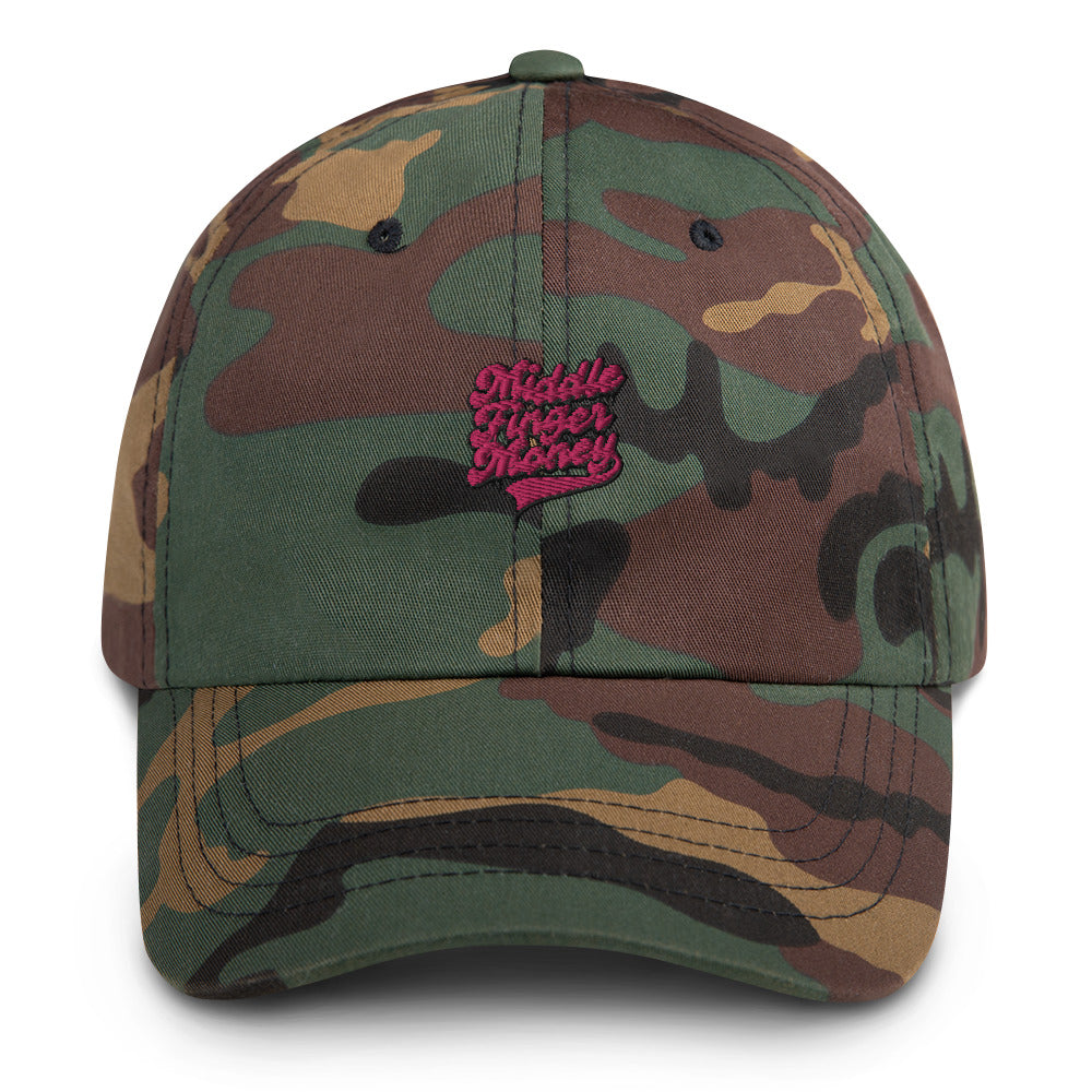 Pink Script Logo Dad Hat