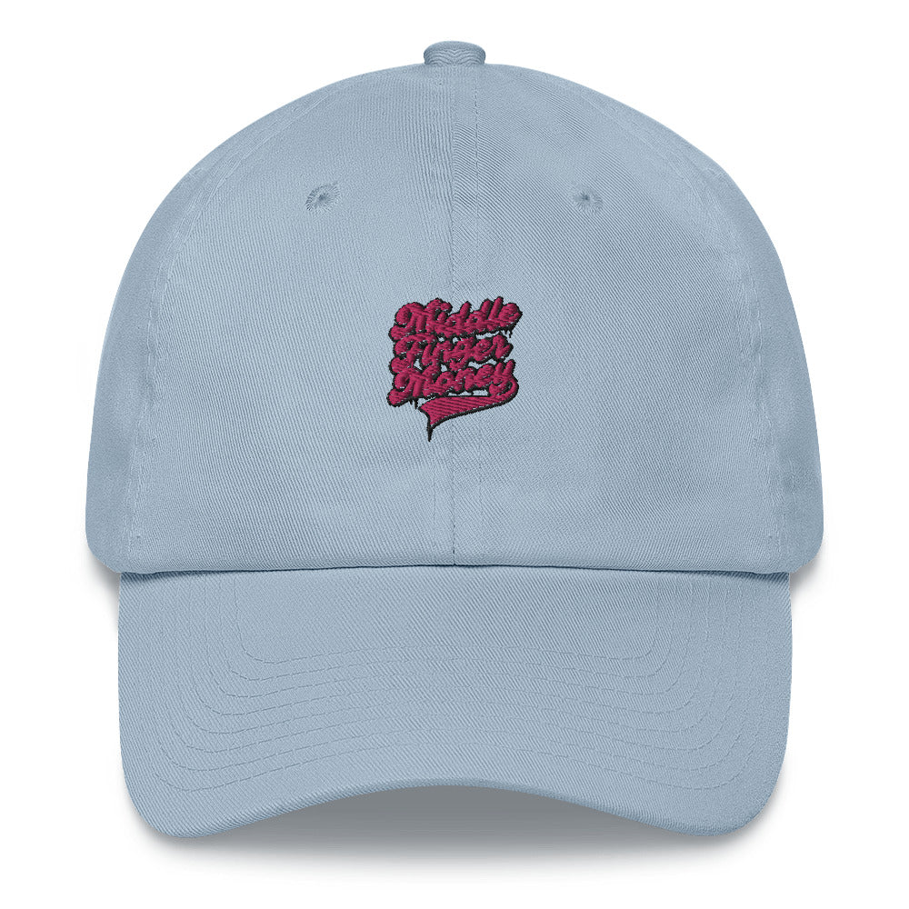 Pink Script Logo Dad Hat