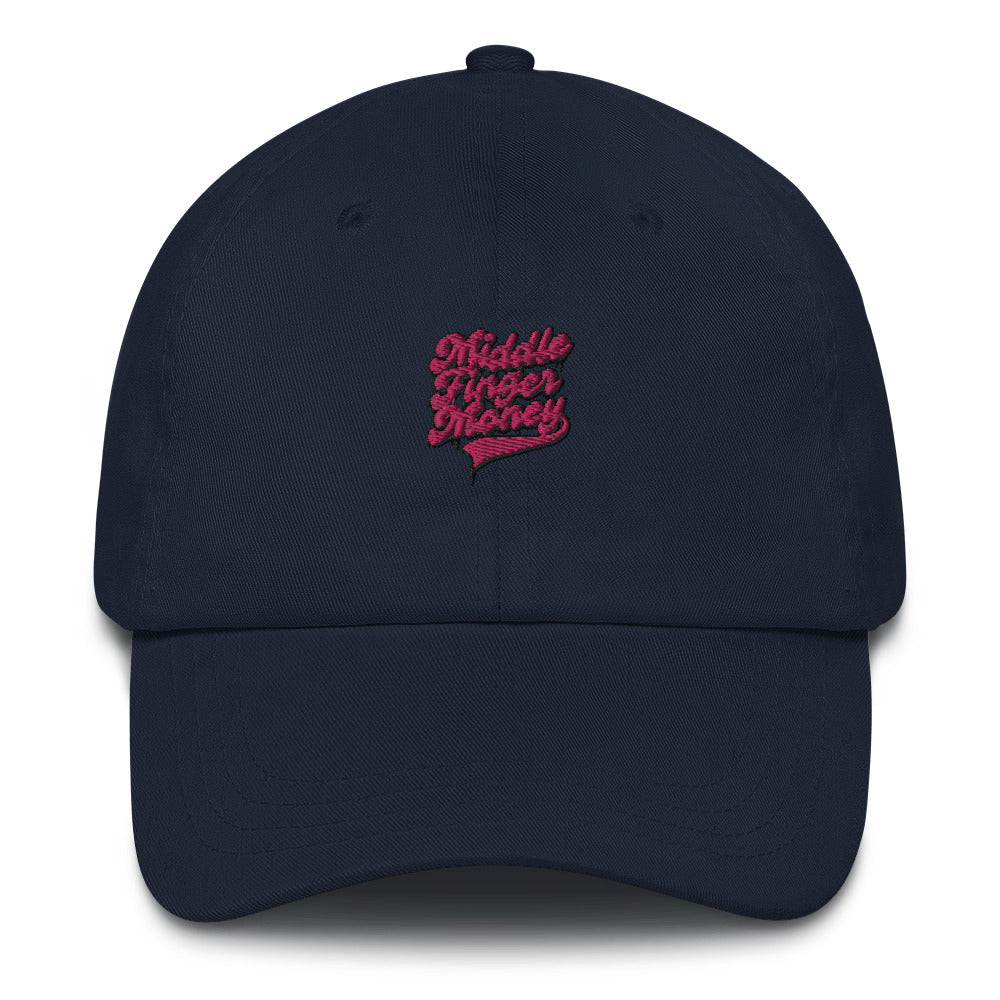 Pink Script Logo Dad Hat