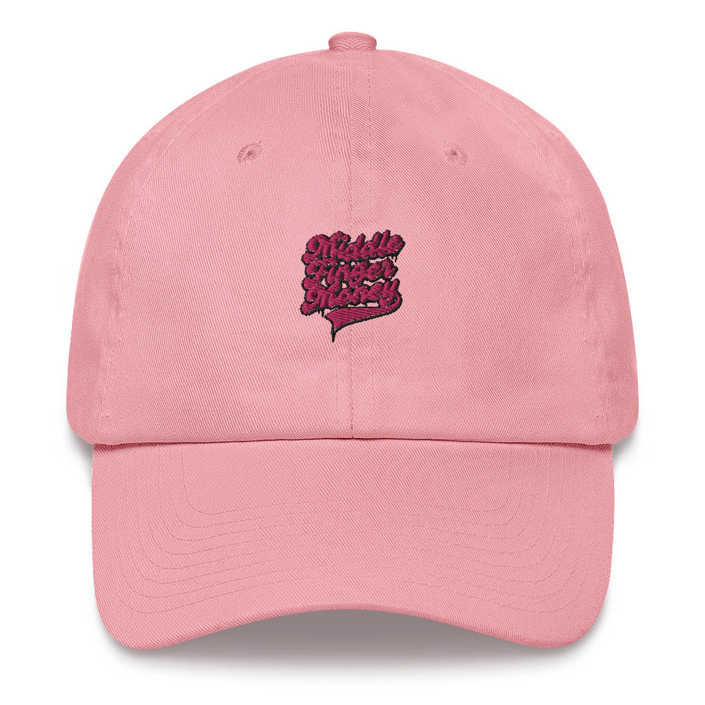 Pink Script Logo Dad Hat