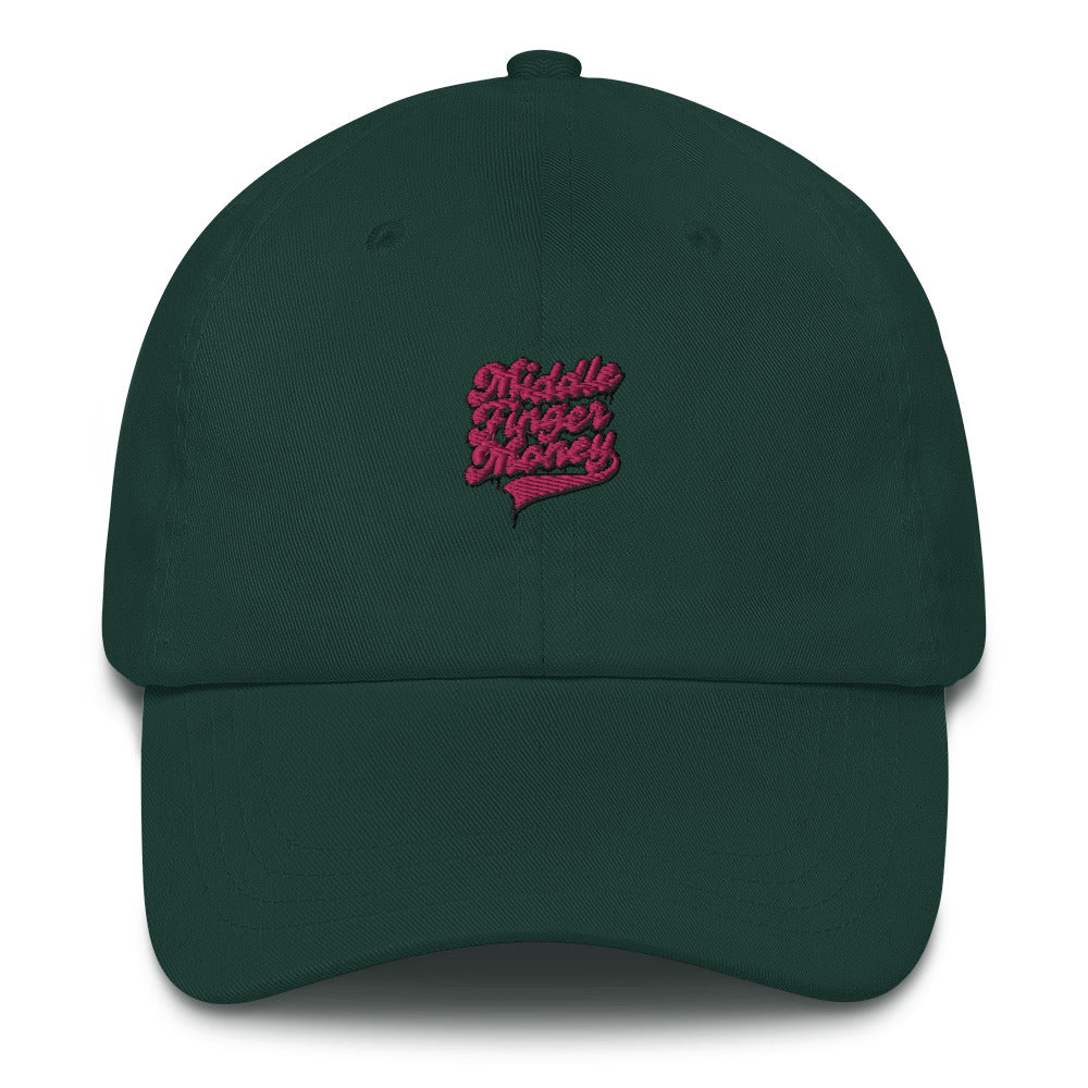 Pink Script Logo Dad Hat