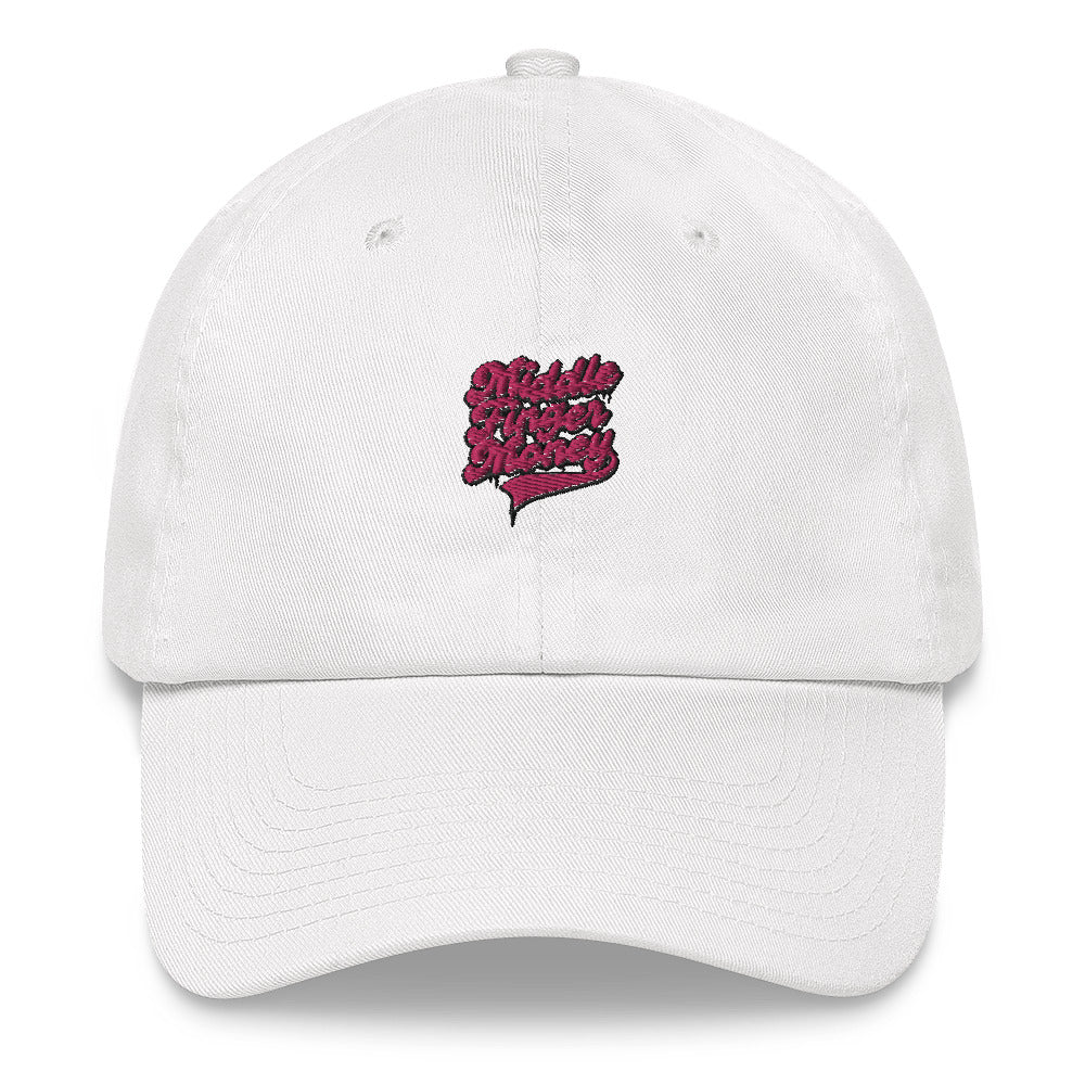 Pink Script Logo Dad Hat