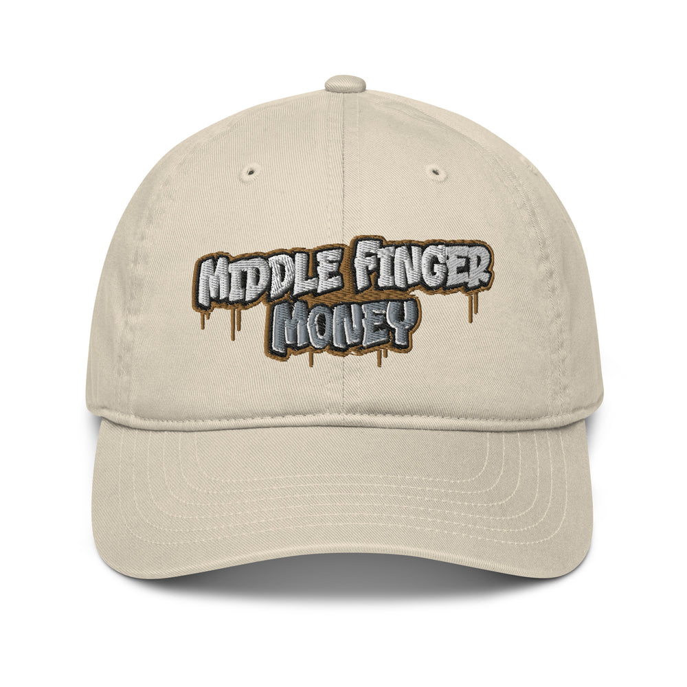 Gold Drip Logo Organic Dad Hat